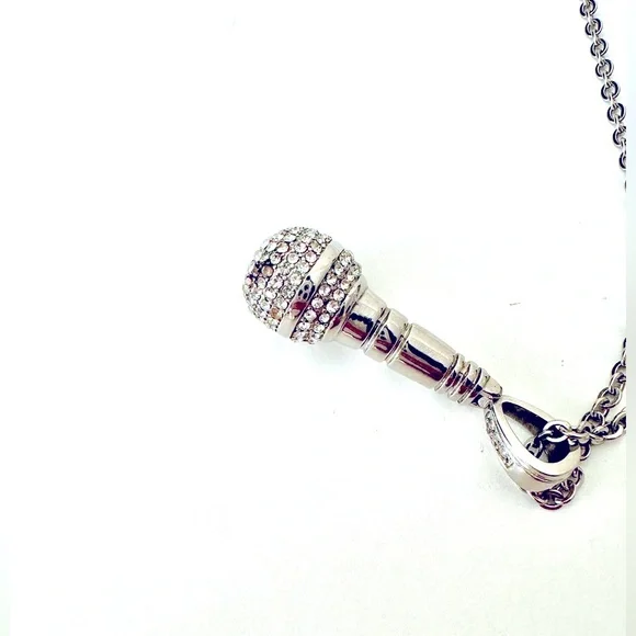 SILVER MICROPHONE Necklace - Picture 4 of 5